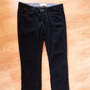 Paige Blue Heights Black Micro Corduroy Jeans